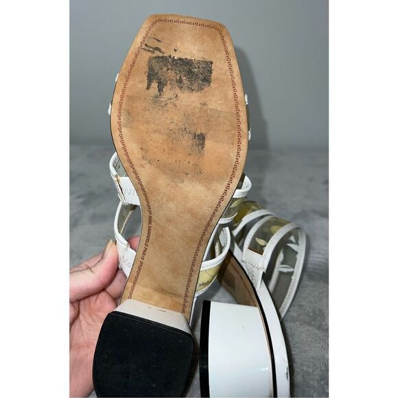 LAGERFELD Women’s Spring Floral Chunky Y2K Sandals 8.5 - Picture 9 of 11